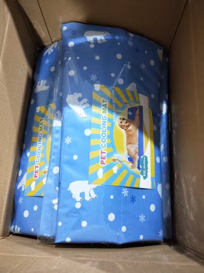 Fornecimento de produtos para animais de estimação de fábrica com gel ativado por pressão para esteira de resfriamento para cães